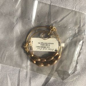 Alex and Ani | Gold Artisan Hoop Earrings (NWT)